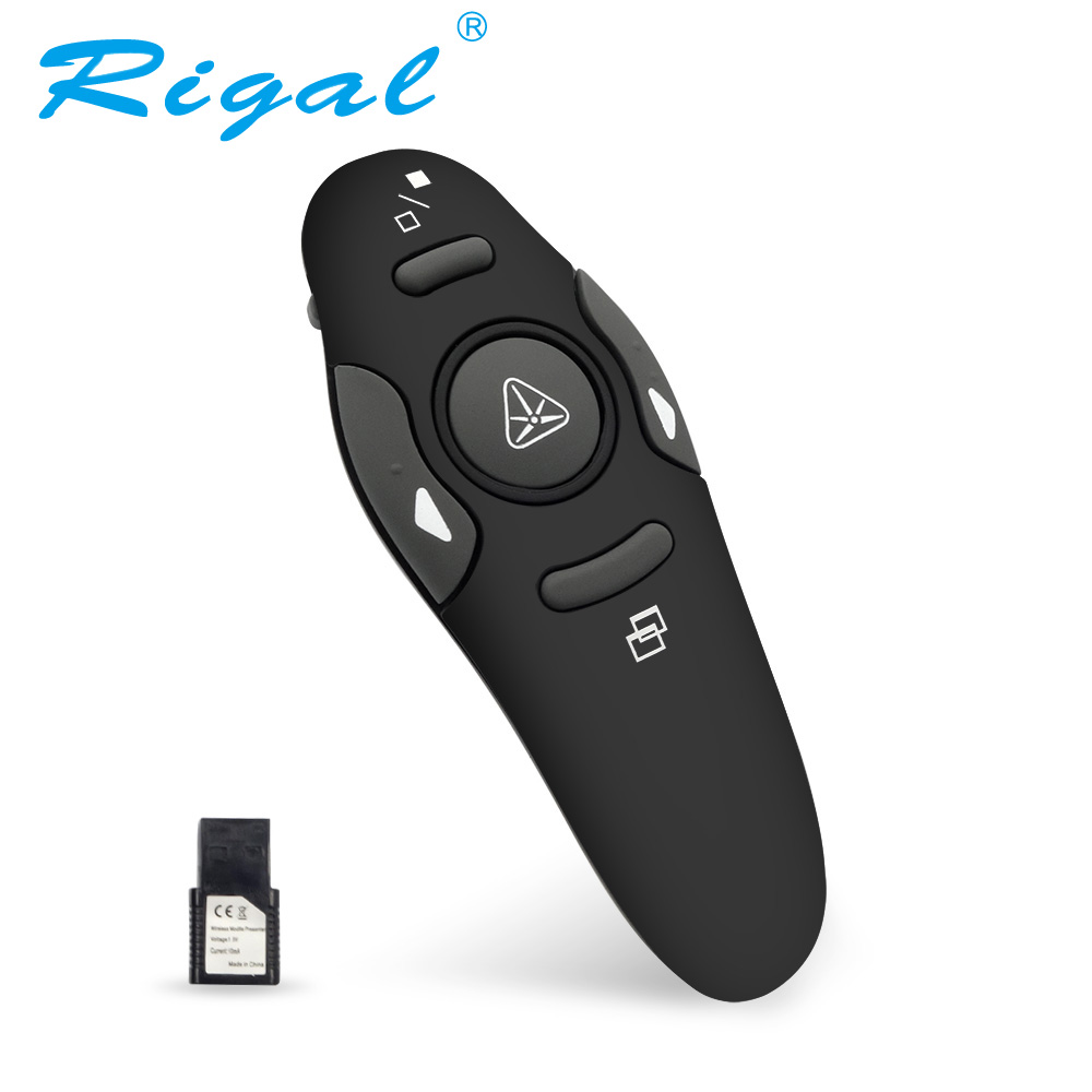 Projector Accessories 2.4 GHz USB Flip Pen Wireless Presenter Red Light  USB Page Turning PPT Pen