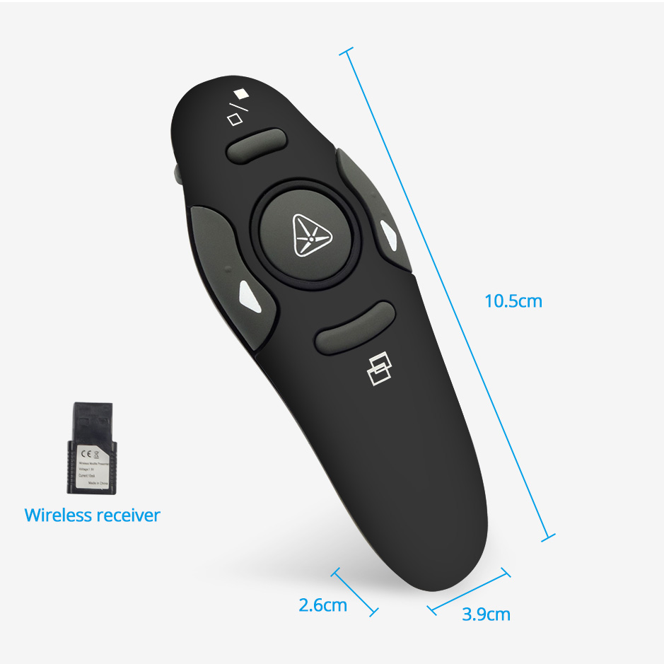Projector Accessories 2.4 GHz USB Flip Pen Wireless Presenter Red Light  USB Page Turning PPT Pen