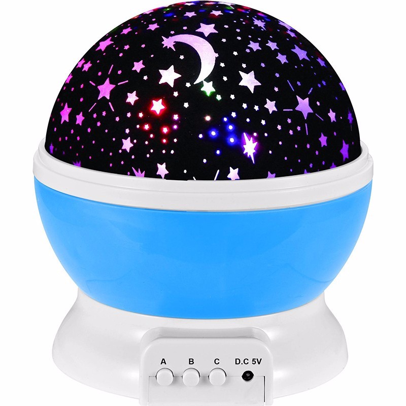 Romantic Rotating Star Moon Sky Night Projector Light Lamp Projection high quality Kids Bed Lamp