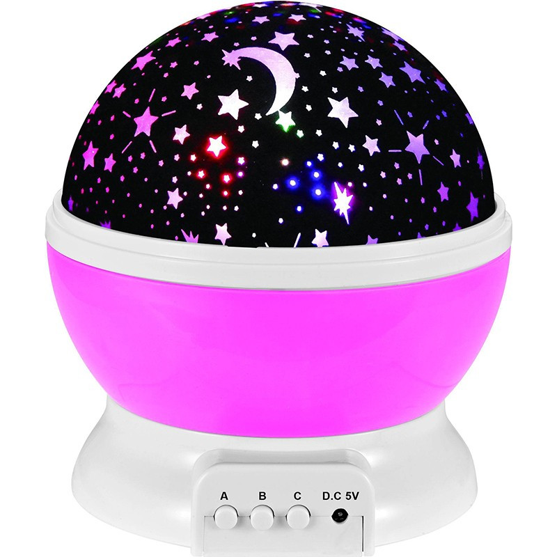 Romantic Rotating Star Moon Sky Night Projector Light Lamp Projection high quality Kids Bed Lamp