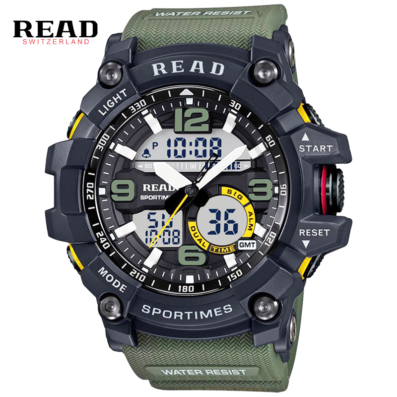 New Fashion Watch LED Men Waterproof Sports Watches Shock Luxury Digital Electronics Watches Men
