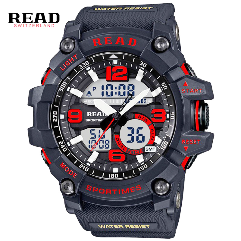 New Fashion Watch LED Men Waterproof Sports Watches Shock Luxury Digital Electronics Watches Men