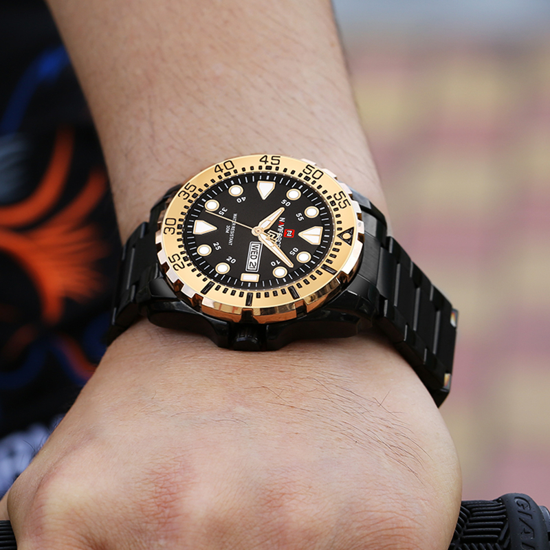 Top Brand Luxury Men&apos;s Sport Watches Men Waterproof Quartz Watch Man full steel Military Wrist Watch