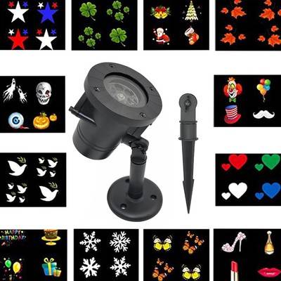 LED Projector Light Decorative Lamp Waterproof Garden Spotlight Outdoor Indoor for Christmas Party