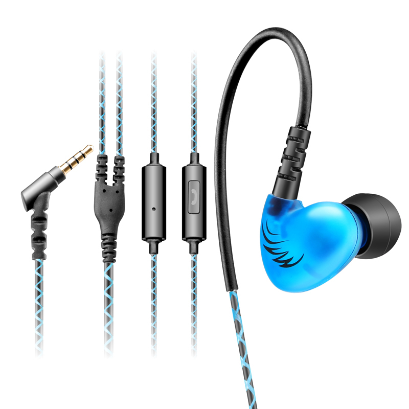 C6 Audio Sport-Fi Earphone Noise Isolating In-Ear Earphones With Memory Wire dj Headset 3 colors