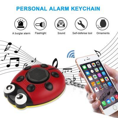 Personal Alarm Keychain 130DB Self Defense SOS Emergency Human Voice Safety Sirens for Women Kids