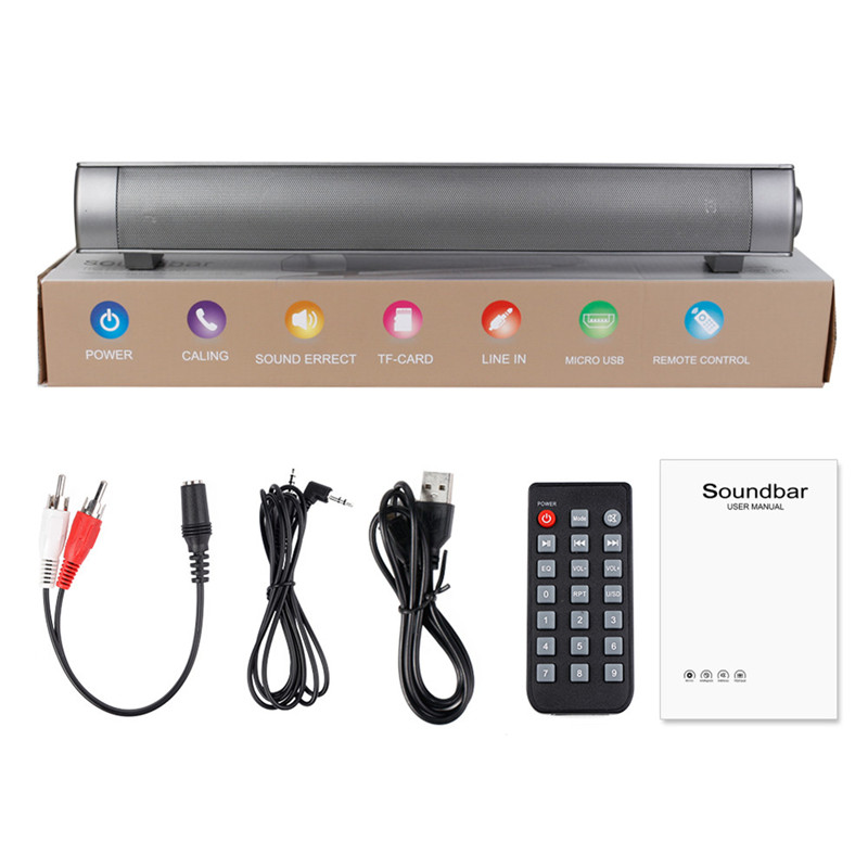 Sound Bar Wireless Subwoof Enhanced TV Remote Control Soundbar Card Plugging Bluetooth Speaker