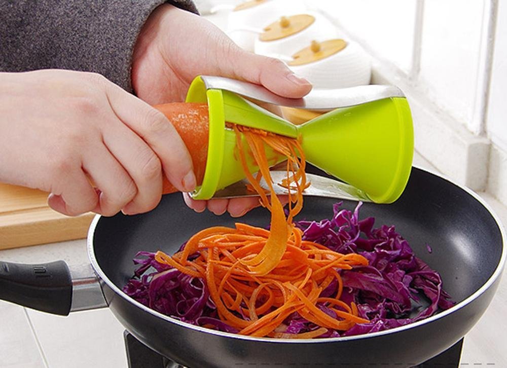 Fruit Spiral Shred Process Cutter Slicer Peeler Kitchen Tool  spirelli spiralizer julienne cutter