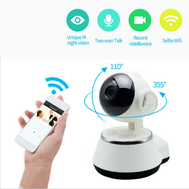 Wireless WiFi 720P HD Security Monitoring CCTV IP Camera IR Night Vision Live Webcam for Home Office