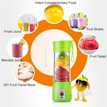 Electric USB Multipurpose Charging Mode Portable Small Juice Extractor Household Blender Food Mixer