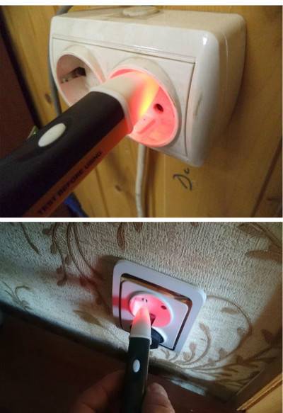 Electric indicator 90-1000V Socket Wall AC Power Outlet Voltage Detector Sensor Tester Pen LED light