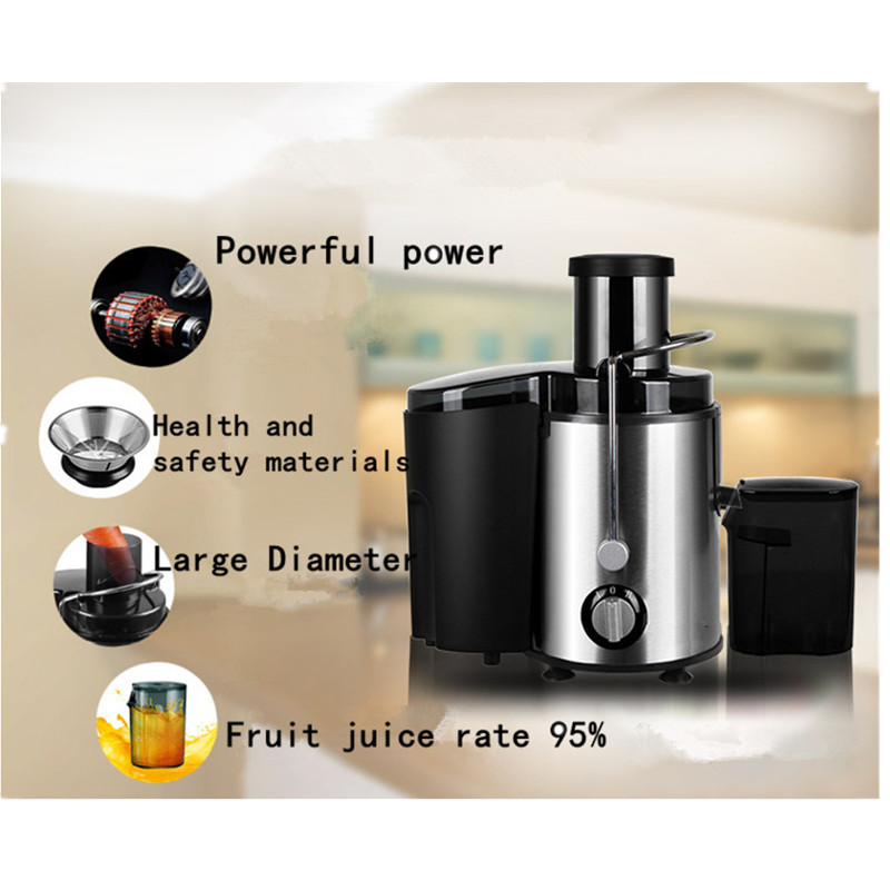 New Stainless Steel Automatic Shake Slow Juicer Fruit Juice Extractor Machine Blender Squeezer