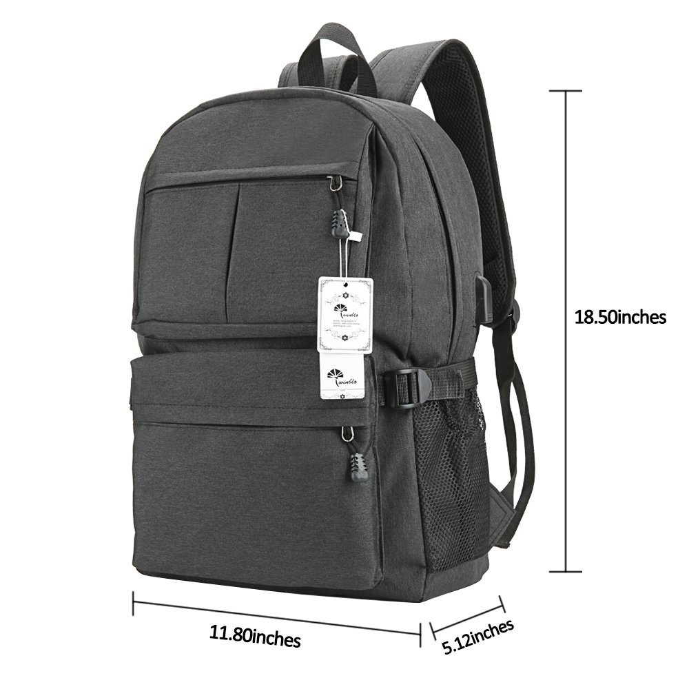Fashion Laptop Backpack Bag,Backpack with USB Charging Port Travel Backpack for Men Up to 15.6 Inch