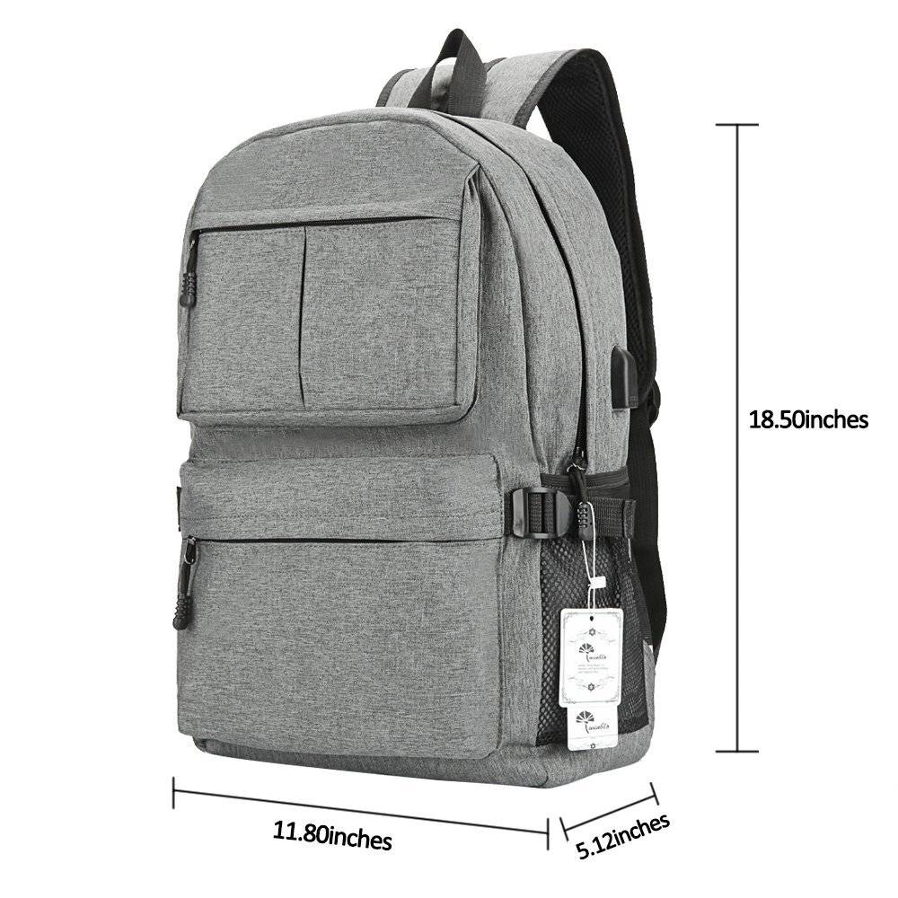 Fashion Laptop Backpack Bag,Backpack with USB Charging Port Travel Backpack for Men Up to 15.6 Inch