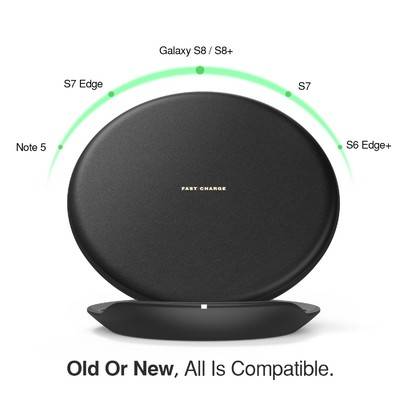 Fast Charger Wireless Foldable Charging Pad  Stand for Galaxy Note 5/S6/S6 Edge/ S7/S8/iPhone X/8