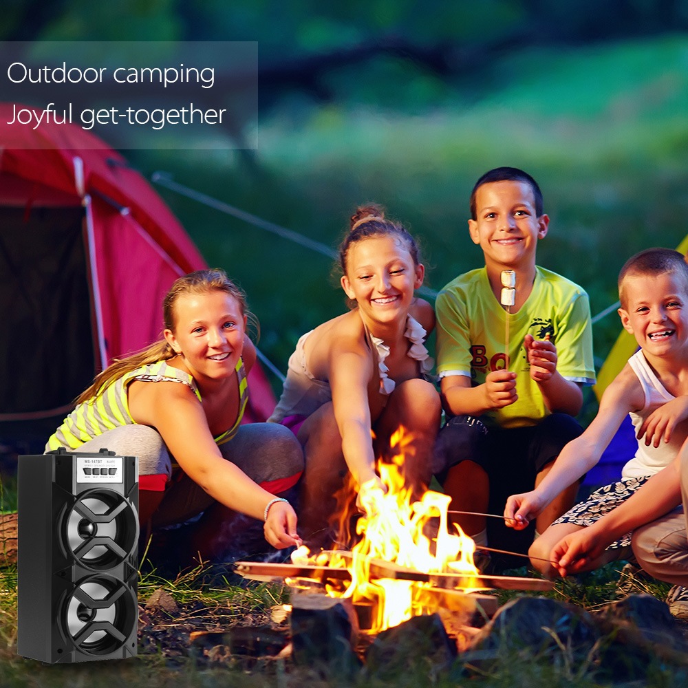 Ms-147Bt Portable LED Light Outdoor Bluetooth Wireless Super Bass Speaker