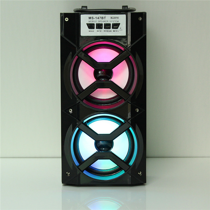Ms-147Bt Portable LED Light Outdoor Bluetooth Wireless Super Bass Speaker