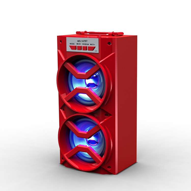Ms-147Bt Portable LED Light Outdoor Bluetooth Wireless Super Bass Speaker