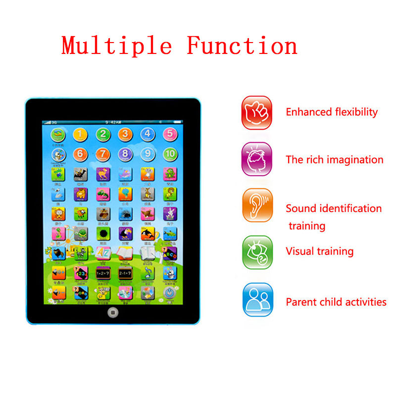 Toy Tablet English chinese Computer Laptop  Kids Early Learning Education Electronic Early Machine