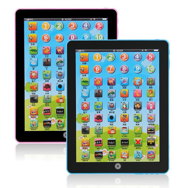 Toy Tablet English chinese Computer Laptop  Kids Early Learning Education Electronic Early Machine