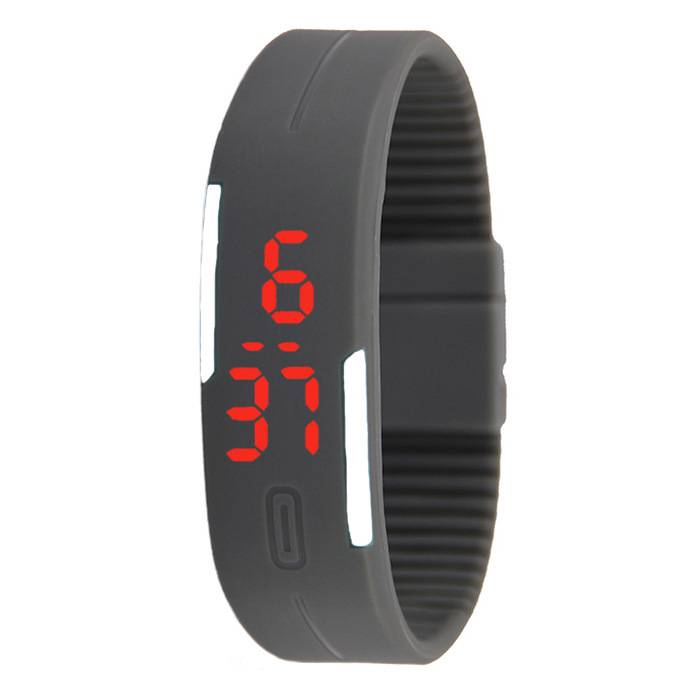 Smart Fashion Cool Kids Men Women&apos;s LED Sports Digital Watch Unisex Rubber Silicone Band Watches