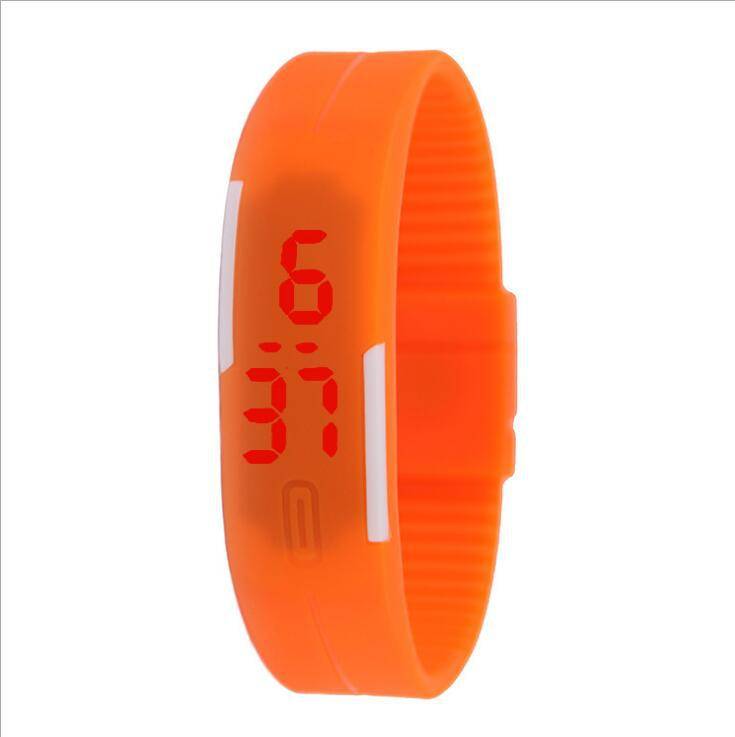 Smart Fashion Cool Kids Men Women&apos;s LED Sports Digital Watch Unisex Rubber Silicone Band Watches