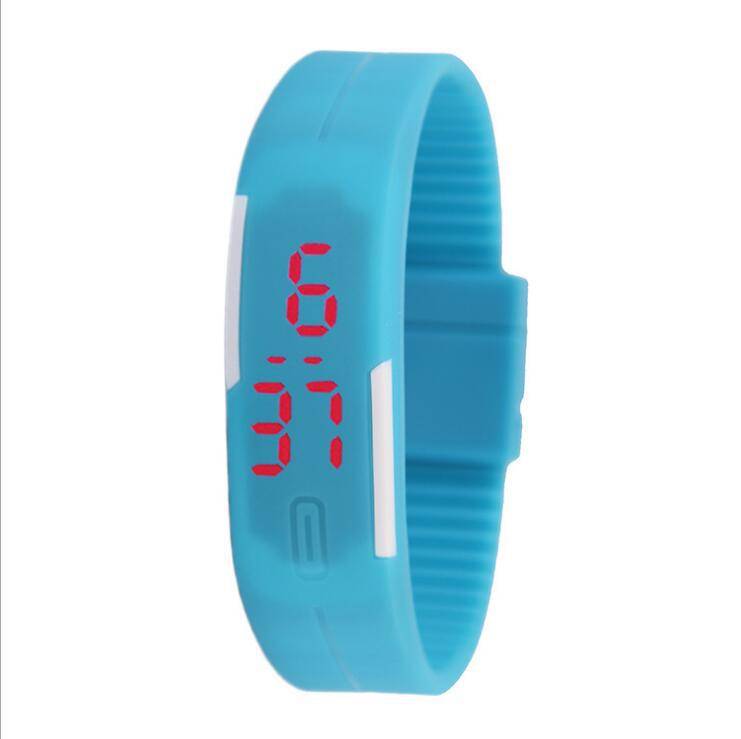 Smart Fashion Cool Kids Men Women&apos;s LED Sports Digital Watch Unisex Rubber Silicone Band Watches