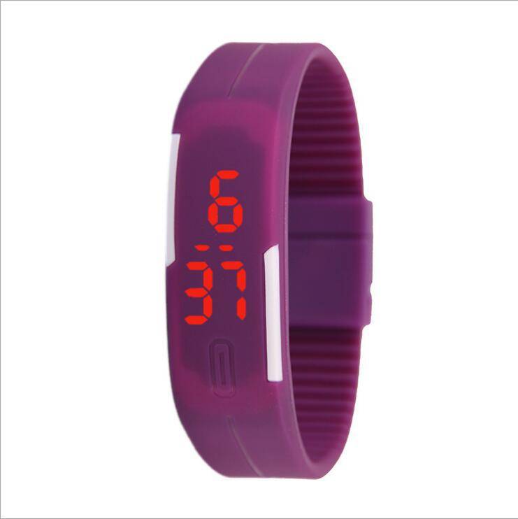 Smart Fashion Cool Kids Men Women&apos;s LED Sports Digital Watch Unisex Rubber Silicone Band Watches