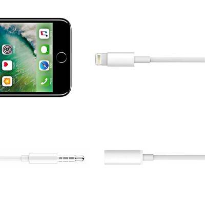 (2 Pack) iPhone Lightning to 3.5mm Audio Jack Adapter 8pin Adapter Converter for iPhone 7