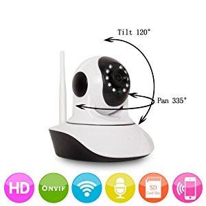 Wireless Security Camera WiFi IP Camera HD 720P Motion Detection Alarm Nigh Temperature Hum Sensor