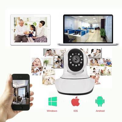 Wireless Security Camera WiFi IP Camera HD 720P Motion Detection Alarm Nigh Temperature Hum Sensor
