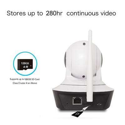 Wireless Security Camera WiFi IP Camera HD 720P Motion Detection Alarm Nigh Temperature Hum Sensor