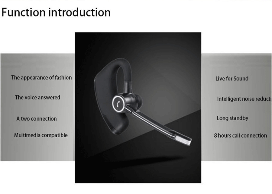 Mobile phone wireless Bluetooth Hanging Earphones Business stereo Bluetooth Earphones