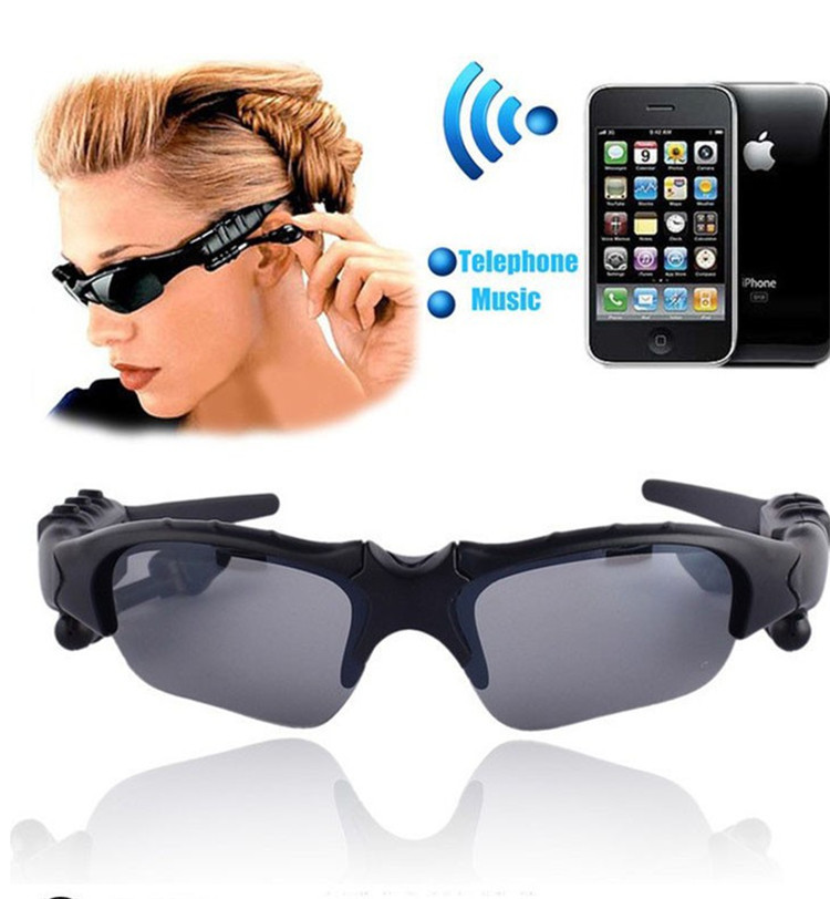 Wireless Motorcycle Bike Cycle Glasses Bluetooth MP3 Sun Glasses Headset For Cell mobille Phone