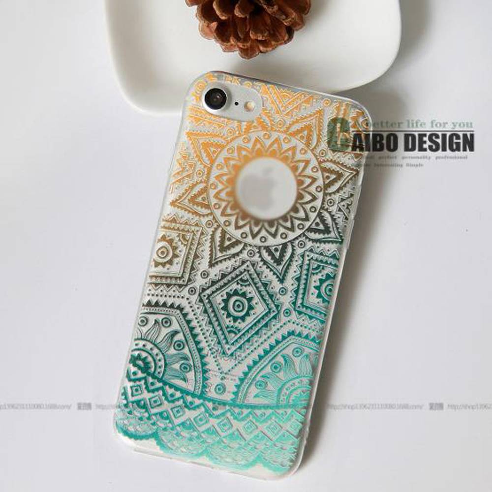 iPhone X 8 7s plus 6s plus Case Mandala Designer Flowers Thin Cute Design for iPhone