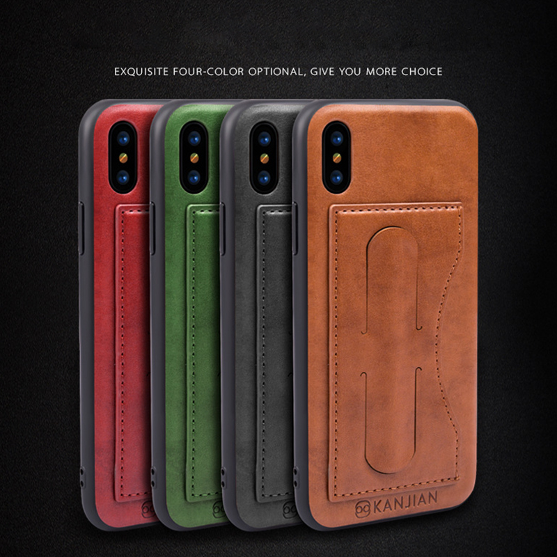 For iPhone X 7 8 Plus 6 6s Plus Case Cover Card Pocket Wallet Leather Magnetic Stand Protection