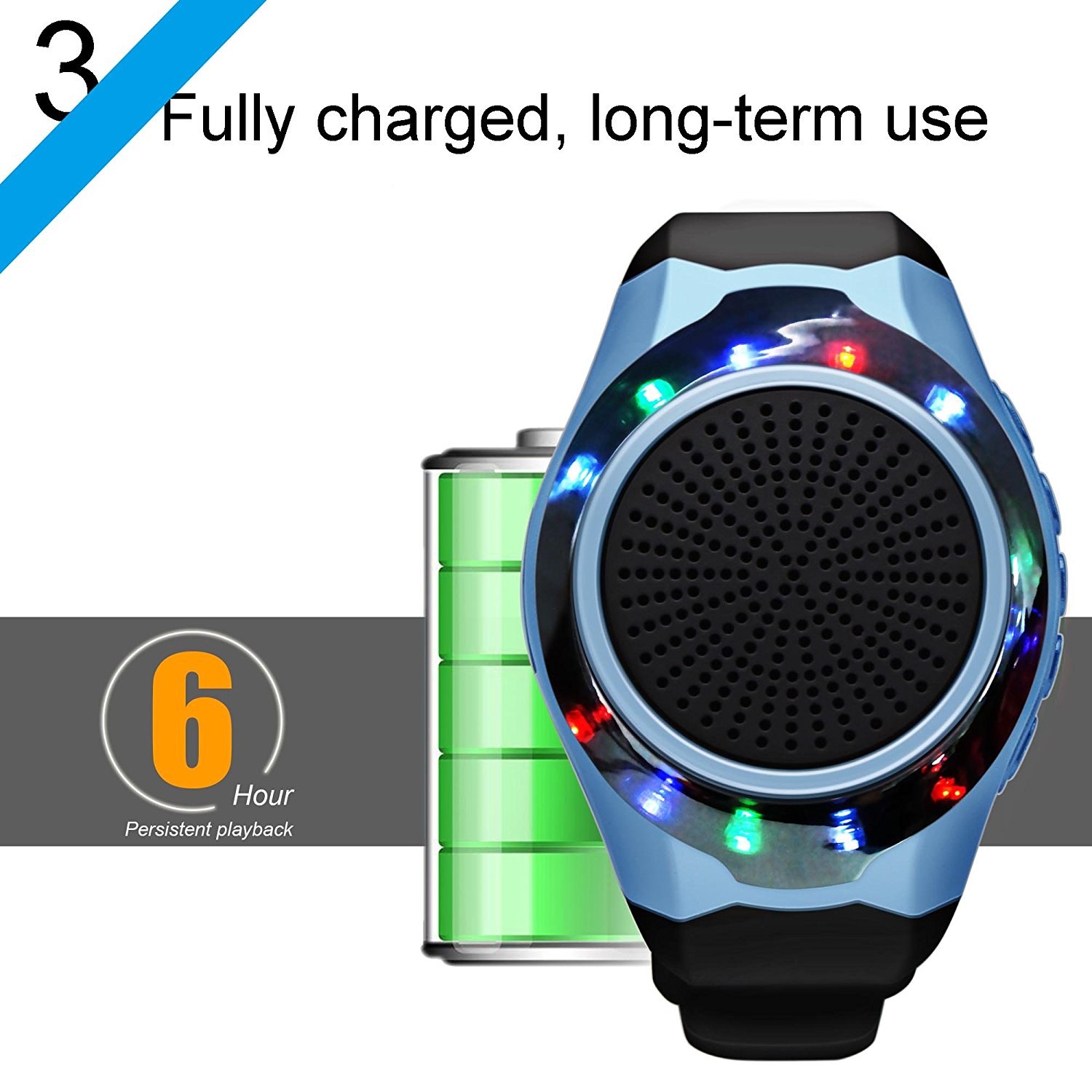 Upgrade Fashion Portable Wireless Bluetooth Speaker Watch,fitness tracker Bracelet