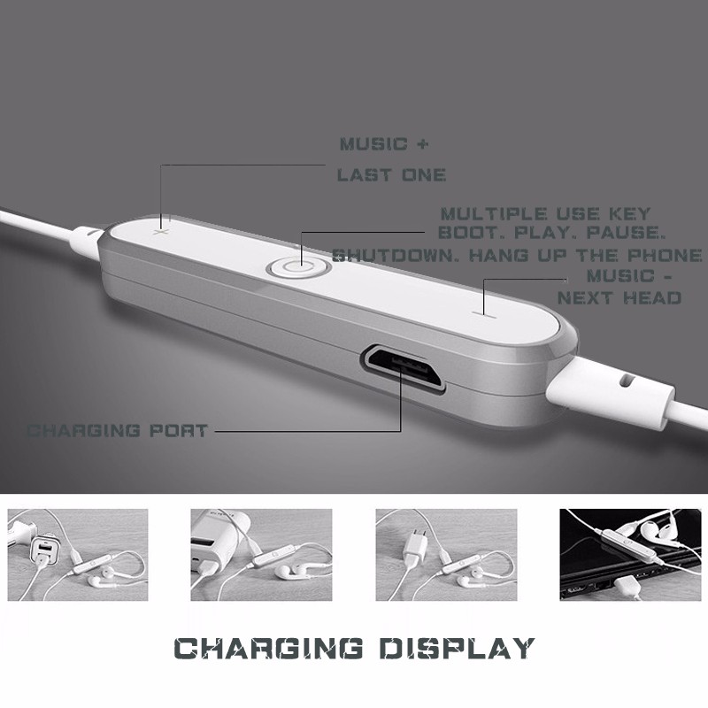 Mini Bluetooth Sports Earphones Wireless 4.1 Dual Stereo Earphone Microphone