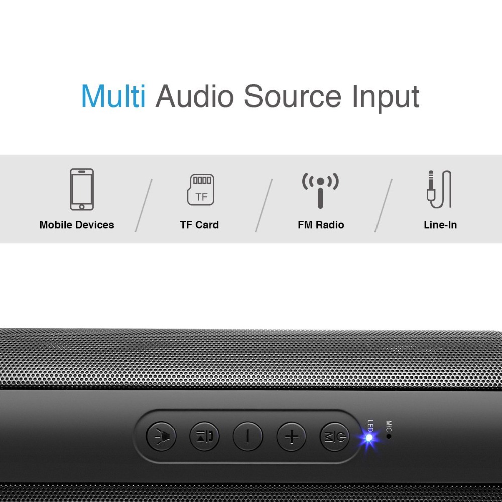 T2 Wireless Best Bluetooth Speaker Waterproof Portable Outdoor Mini Column Box Loudspeaker Speaker