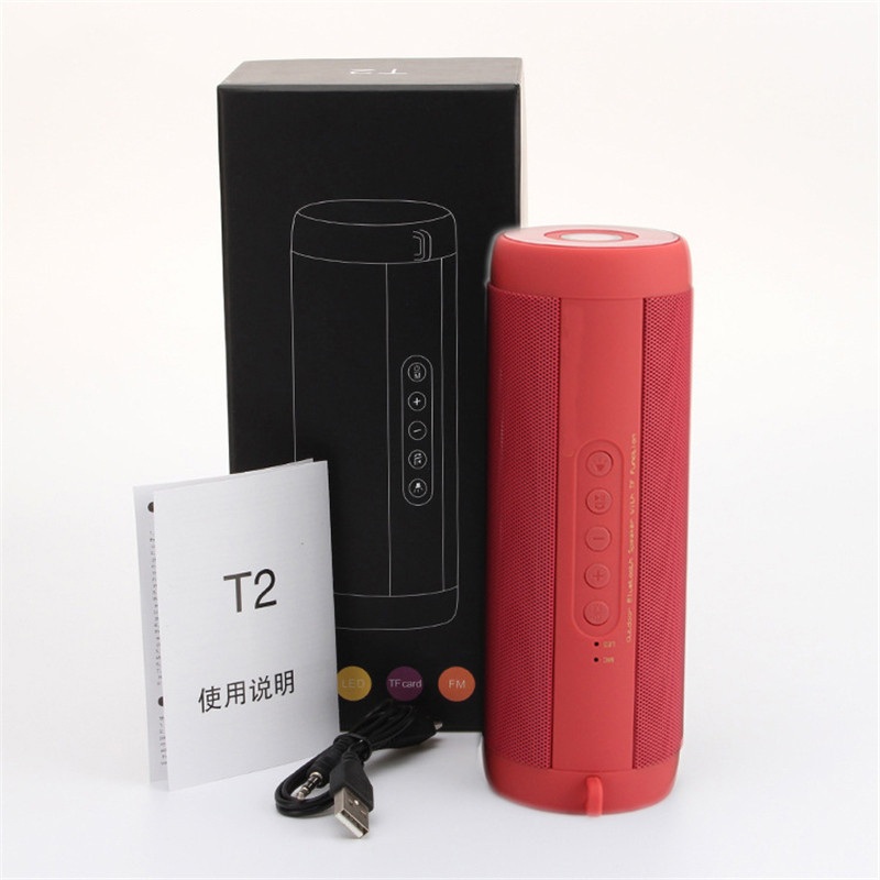 T2 Wireless Best Bluetooth Speaker Waterproof Portable Outdoor Mini Column Box Loudspeaker Speaker