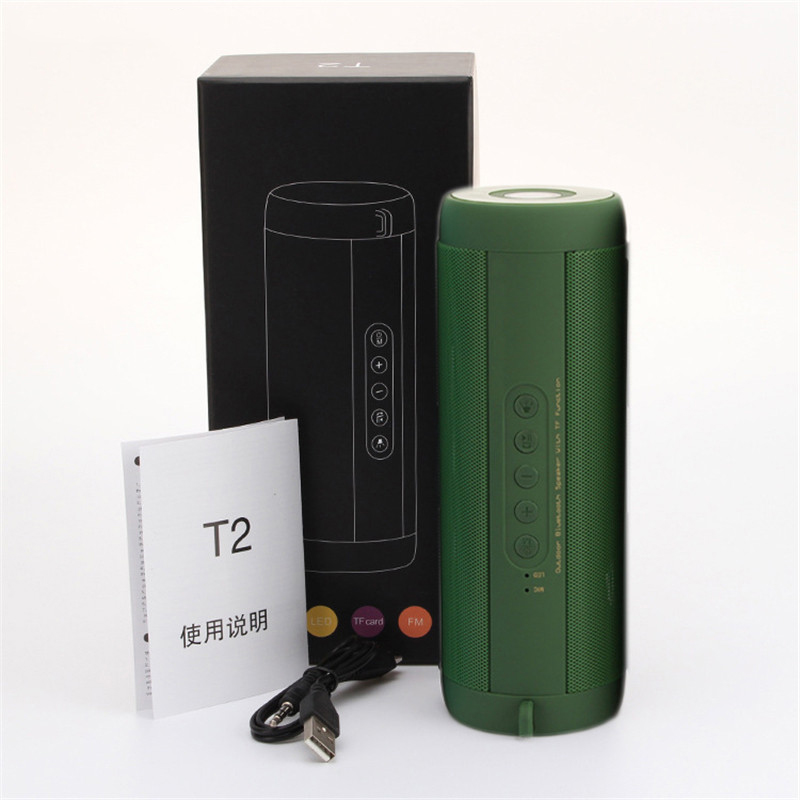 T2 Wireless Best Bluetooth Speaker Waterproof Portable Outdoor Mini Column Box Loudspeaker Speaker