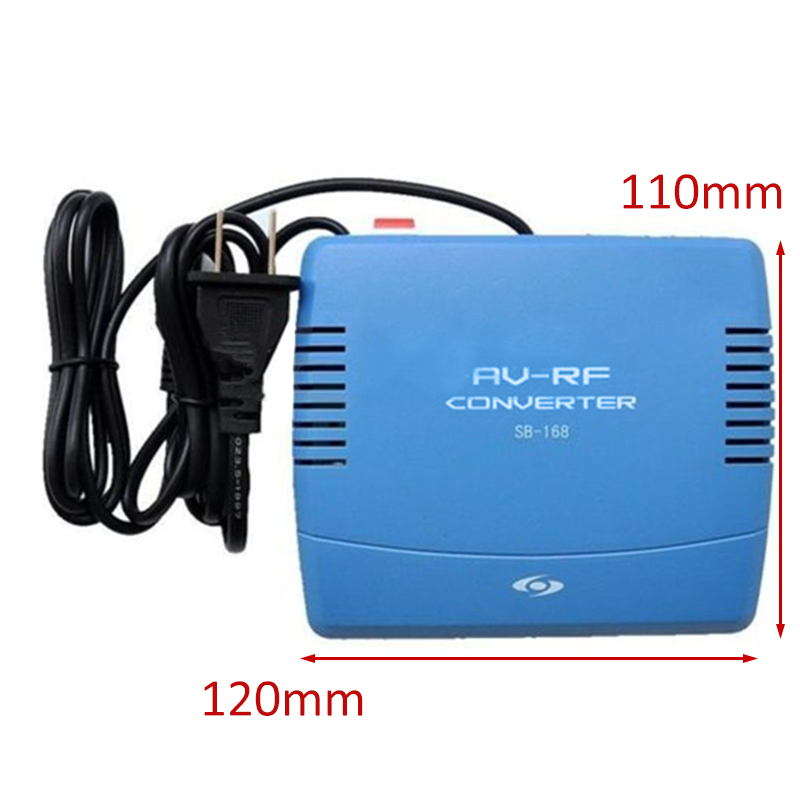 AV RF Modulator AV-RF AV-TV Converter RCA Ant Input To F Type Coax Output DVD AV RF Converter