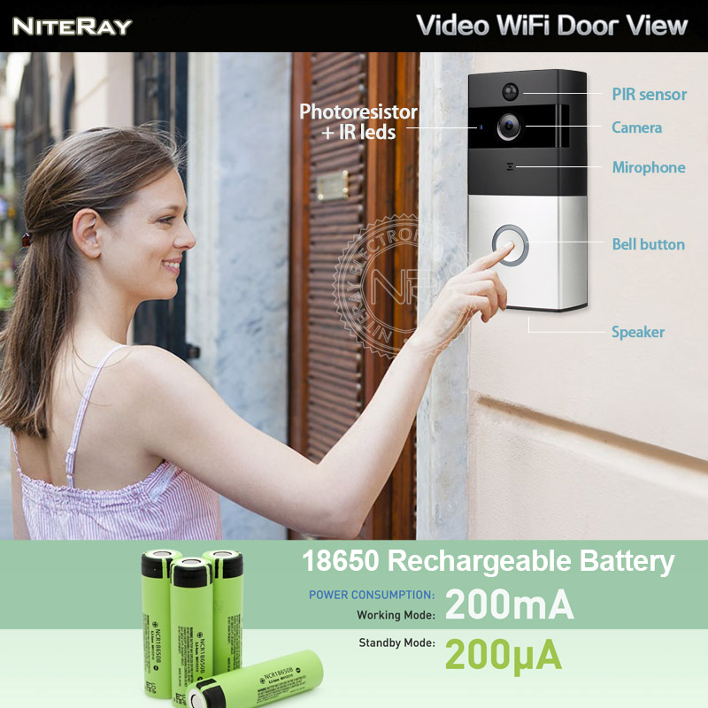 Wifi Video Intercom Doorbell 720P HD Wifi Security Camera and Night Version Smart Wireless Doorbell