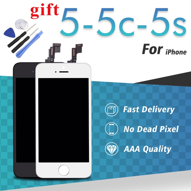 iPhone 5C 5S 5 LCD Display Touch Full Screen Touch Glass Digitizer Assembly Replacement for iPhone