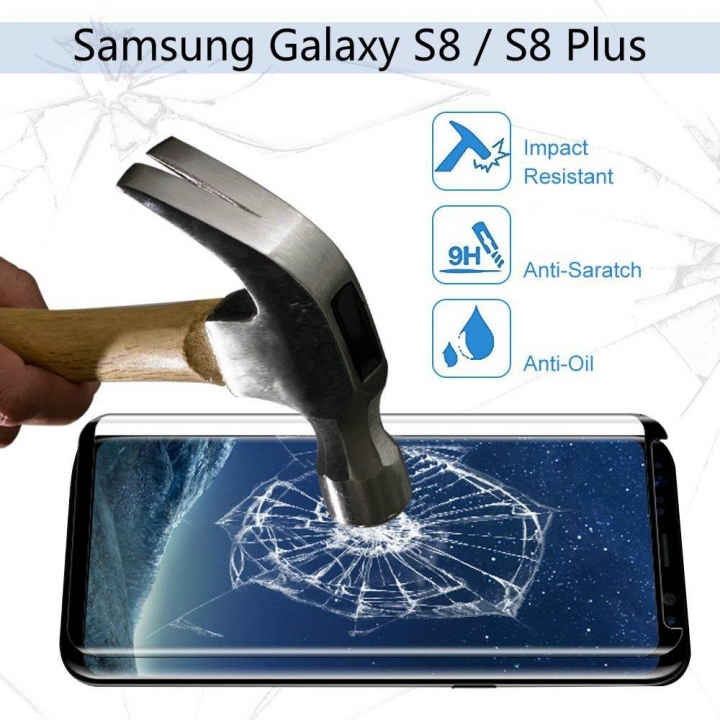 (2pack)Samsung Galaxy S8 / S8 Plus Tempered Glass Screen Protector, Ultra-Clear Hartser 9H Hardness