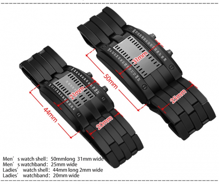 Fashion Creative Watches Men Luxury Brand Digital LED Display Waterproof Lover&apos;s Wristwatches