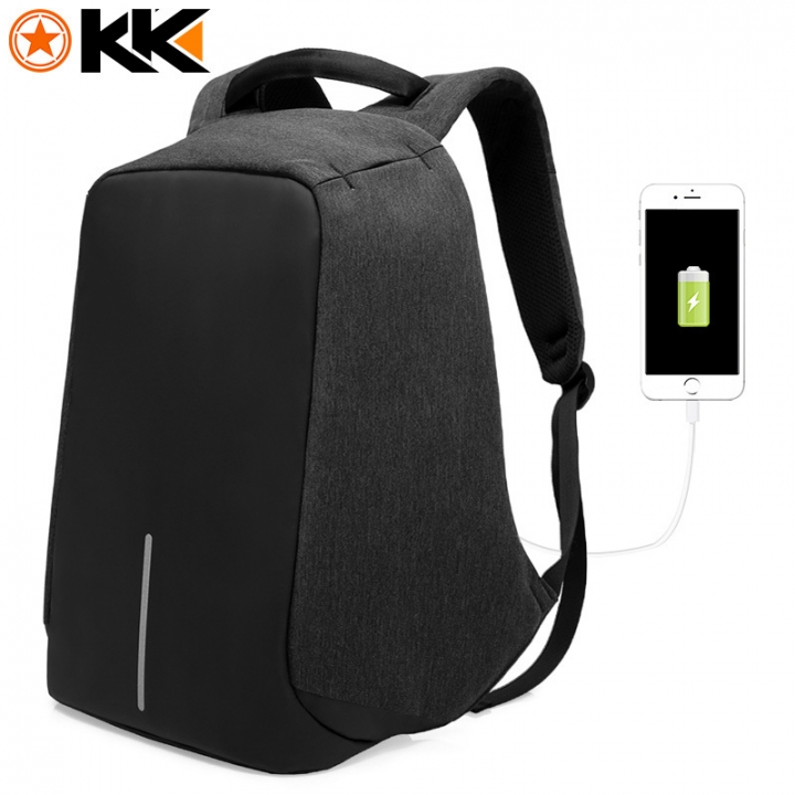 Anti theft USB Charging 15 Inches Laptop Backpack for Men Women Backpacks Fashion Black School Bags