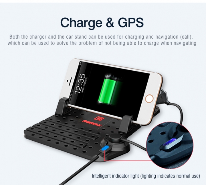 Car Phone Holder Adjustable Mount GPS charging Car Dashboard Bracket With Magnetic USB Data cable