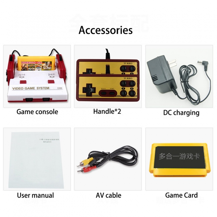 Video Game Console 8Bit Game Consoles Player With 500 In 1 Game Card Free Shipping