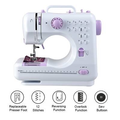 12 Stitches Mini Automatic Sewing Machine Machine Multifunction Electric Presser Foot